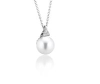 Collier Coscia Perle Femme in Or blanc Perla LBPNAK009.1